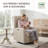 Candace Beige 30"W 3-in-1 Power Recliner Wingback Swivel Glider with USB & Type-C Ports-113432070