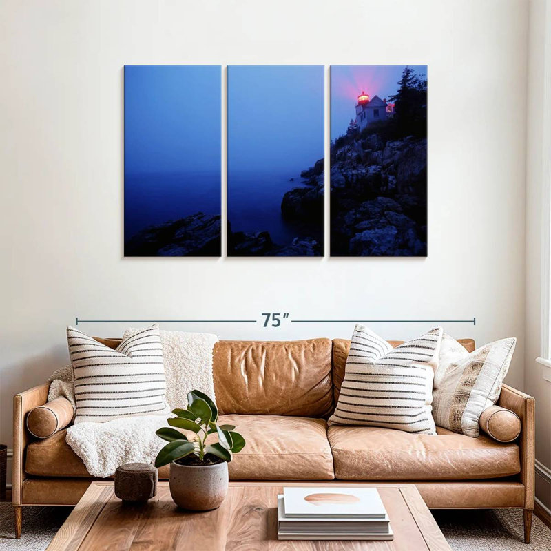 Gillard Acadia Lighthouse, 36" H x 57" W