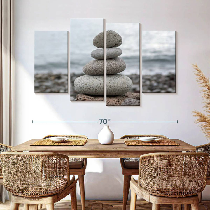 Kerrick Stacked Stones, H 22 po x l 36 po