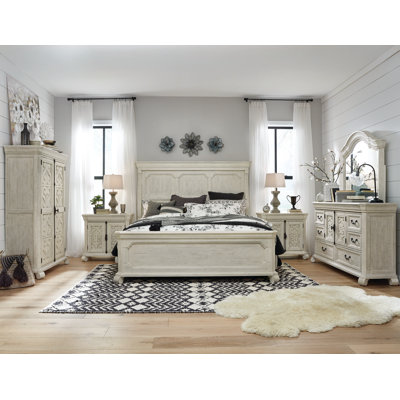 California King Panel Bed With 2 Barchelor Chests