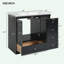 Meuble-lavabo autoportant de style shaker avec lavabo