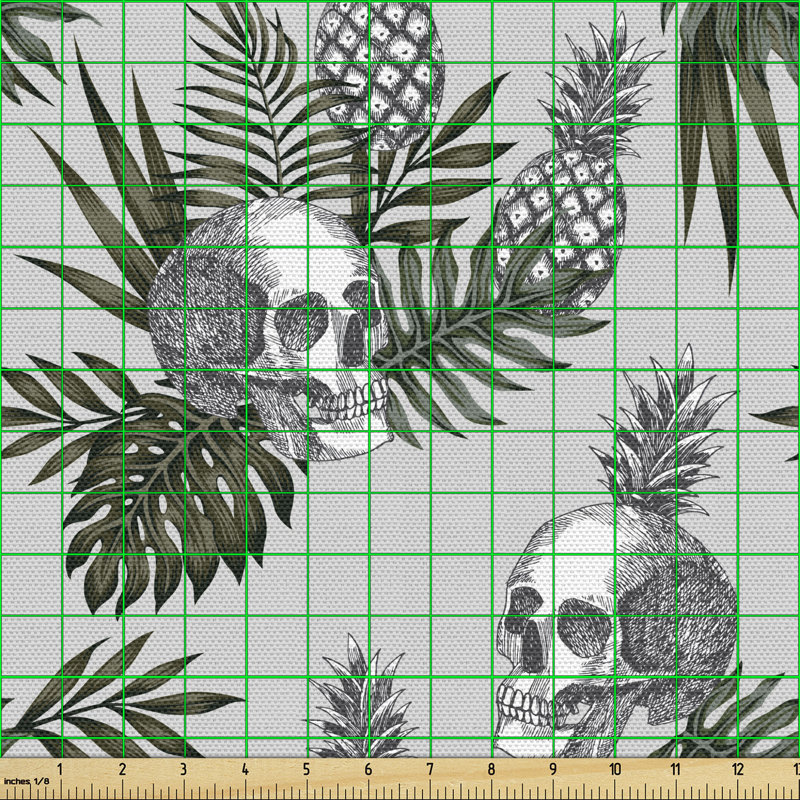 Chayane Goth in Tropical Pineapples Leaves Multi-Purpose Fabric