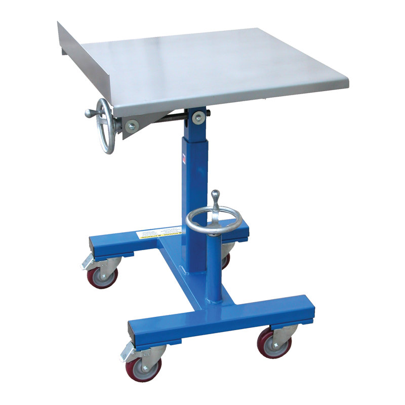 Table de travail mobile inclinable, H 34,75 po x l 24,06 po x P 24,06 po