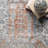 Performance Distressed Traditional Orange/Black/White Rug-927507199