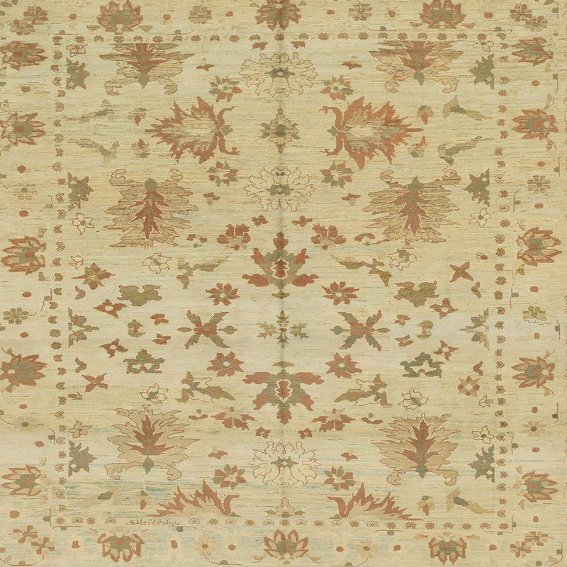 Abstract Indoor Rug, Square 5'