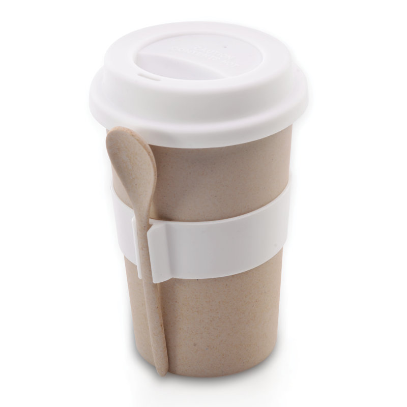 Tasse de voyage 16,96 oz Uli, Crème