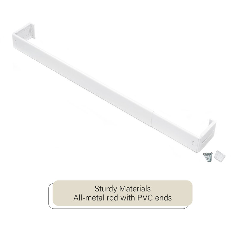Largeur totale réglable x tringle à rideaux simple Fantasia, 28" - 48"