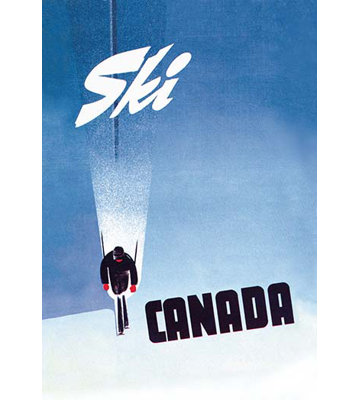Ski Canada by Petere Ewart Vintage Advertisement