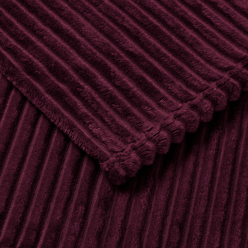 100% Polyester Striped Bedspread