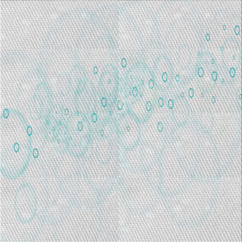 Tapis gris/bleu à motifs, Carré 4 pi