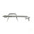 Oxton Chaise Lounge With Rust-Proof Aluminum Frame And Mesh Seating For Ultimate Outdoor Comfort And Style-1891674351