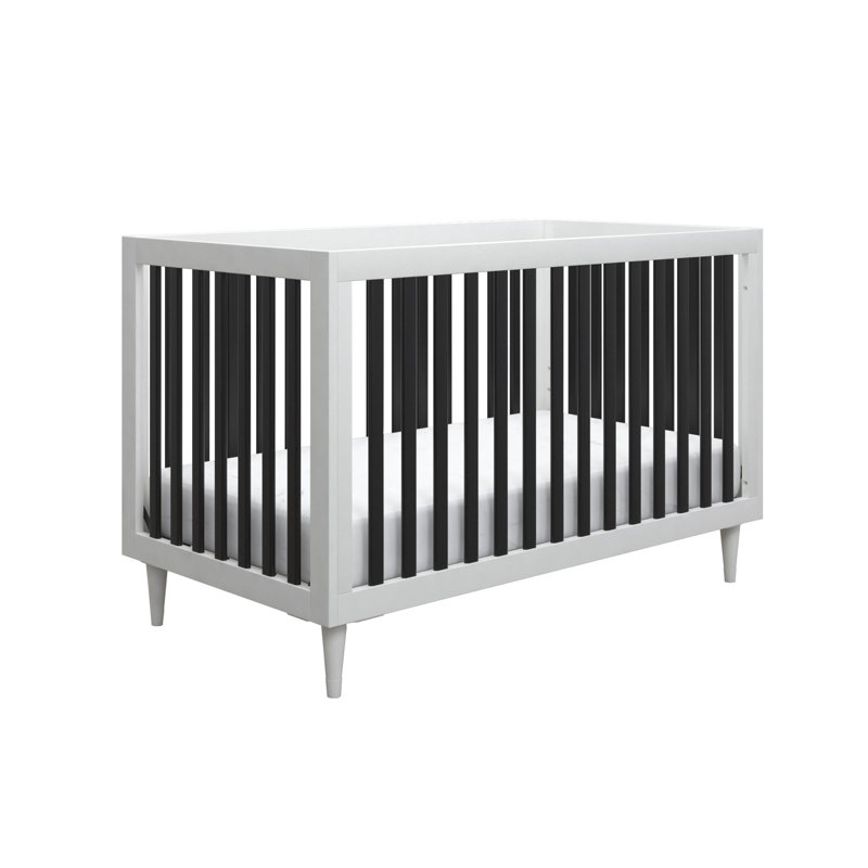 Alison Cot Bed, Black/White