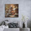  'Zen Rock And Candles' by Rey Klimt Metal Wall Art, 24" x 24"-156636811
