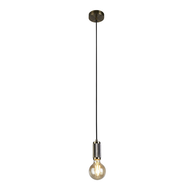 Ladner 1 - Light Antique Brass Sphere Pendant