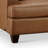 Orlane 87" Genuine Leather Recessed Arm Sofa