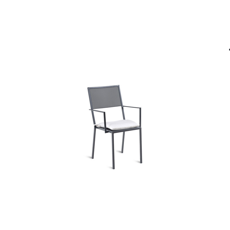 Conrad Outdoor Lounge Chair, Graphite