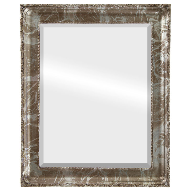 Reposa Rectangle Mirror, Silver, 32.63" H x 22.63" W