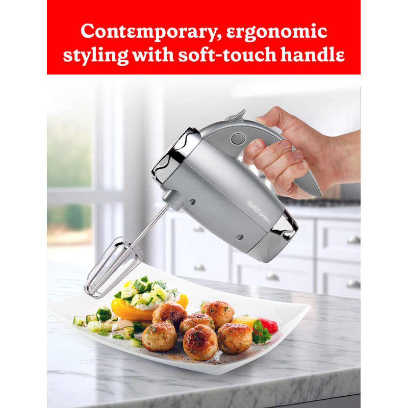 BCK Series Betty Crocker Hand Mixer, Silver