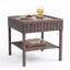 Rattan Outdoor Side Table - 51 cm W 51 cm D