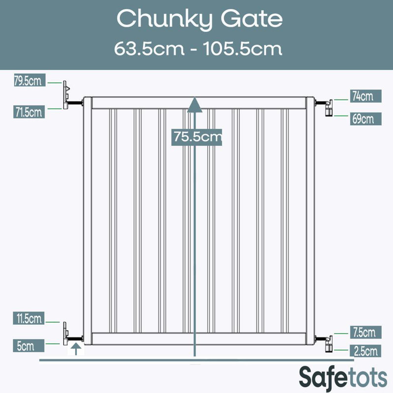 Odebolt Wood Pet Gate Accessory, White Wood