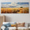 «Yellow Wheat Field Meadows I - Meadow», ensemble de 5 pièces d'art mural
