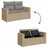 Vidaxl Garden Sofa Set Beige