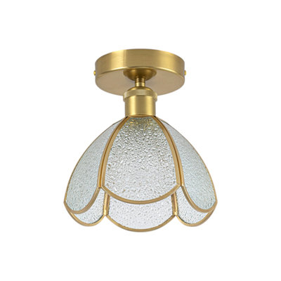 Plafonnier semi-encastré 1 lumière Tiffany