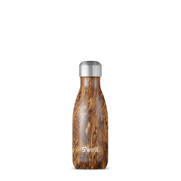 S'well Triple-Layered Vacuum-Insulated Stainless Steel Water Bottle, 17 Fl  Oz, Teakwood & Reviews