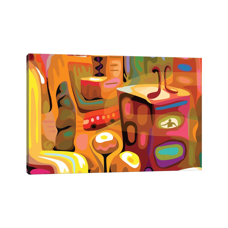 Kiss Me In Cuauhtemoc by Charles Harker - Wrapped Canvas Print, 20.32 cm H x 30.48 cm W