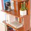 Bibliothèque moderne à 5 niveaux avec base de rangement robuste-129936501