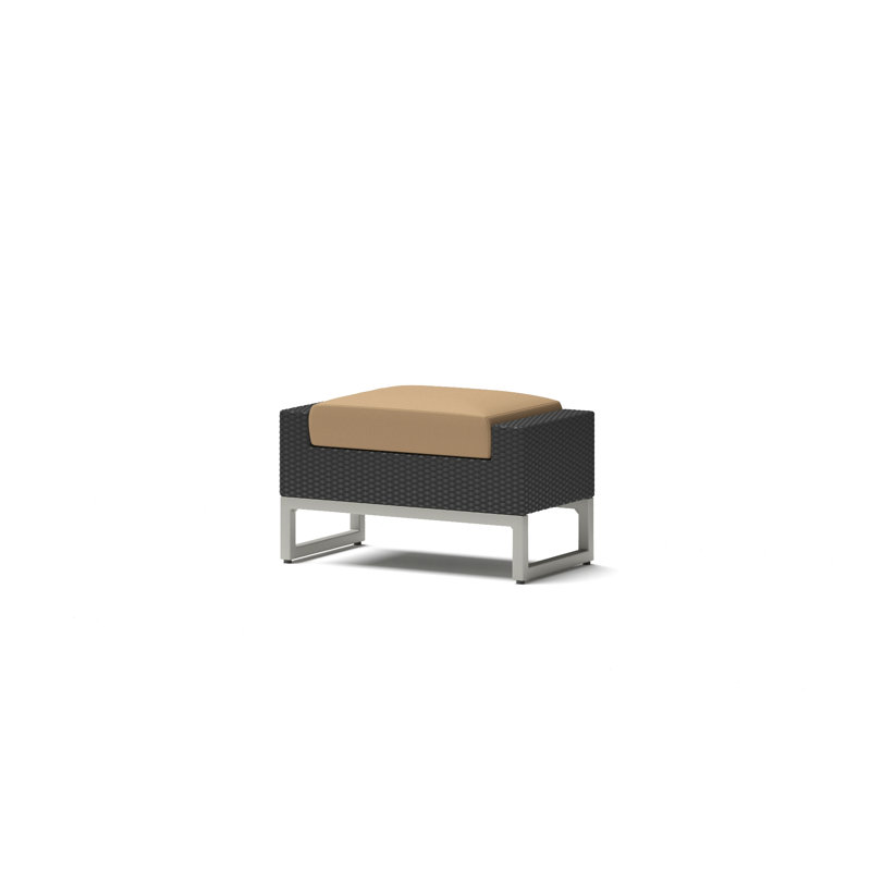 Atie Espresso 5 Piece Sunbrella Outdoor Club Chair Set - Maxim Beige, Beige