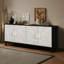 Console de rangement en bois 62,99 "avec 4 portes et tablette réglable-770115202