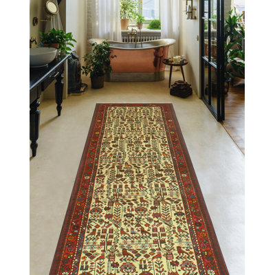 Avemari One-of-a-Kind 3'4" X 9'10" 1980s Runner Wool Area Rug