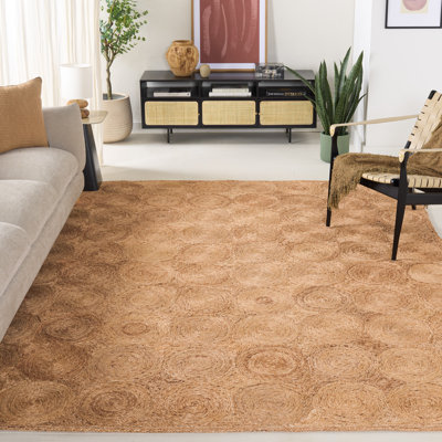 Tapis en jute / sisal géométrique tissé à la main Cidalino