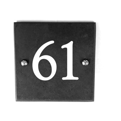 Sissy 15cm H Slate House Number