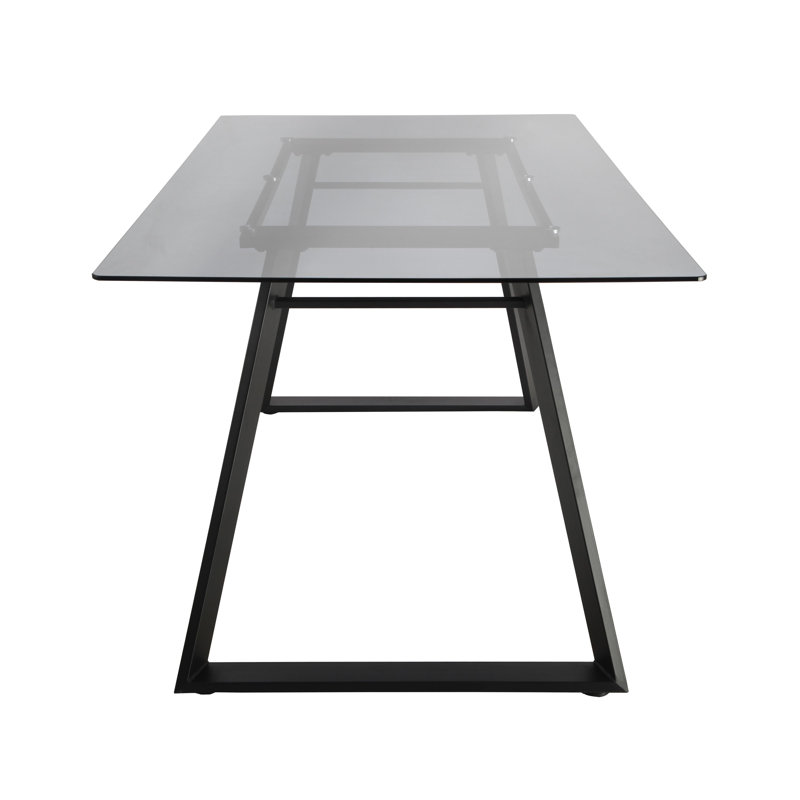 Kymisha Rectangular 160Cm L x 90Cm D Dining Table, Clear