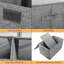 2 boîtes de rangement avec couvercles et poignées, boîte de rangement en lin pliable, boîte de rangement