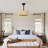 20" Boho Rattan Caged Ceiling Fan with Dimmable LED Light and Remote Control