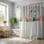 Subtle Floral Designs - Rideau de douche Premium-1793478516