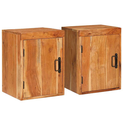 35cm W Solid Wood Bedside Table