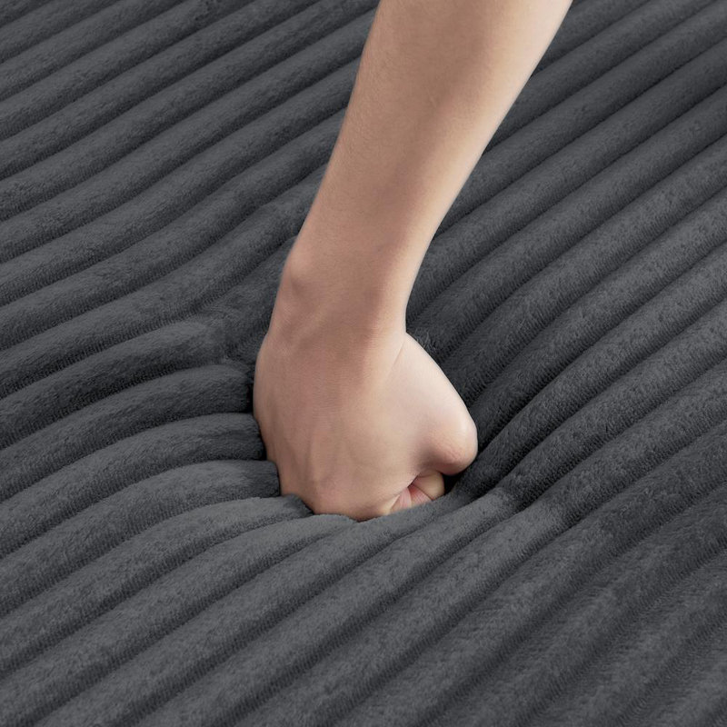Sectional Sofa (Gray), Gray Corduroy