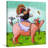 'Tom's Herculean Task' by Janet Nelson Print on Wrapped Canvas-19813942
