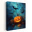 Citrouille d'Halloween, art contemporain de chauve-souris-129144258