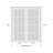 Solid French Double Doors Clear Glass Lucia 2166 White Silk Wood Solid Panel Frame Trims Closet Bedroom Sturdy Doors 72" x 96" (2* 36x96) Clear Glass-55331026