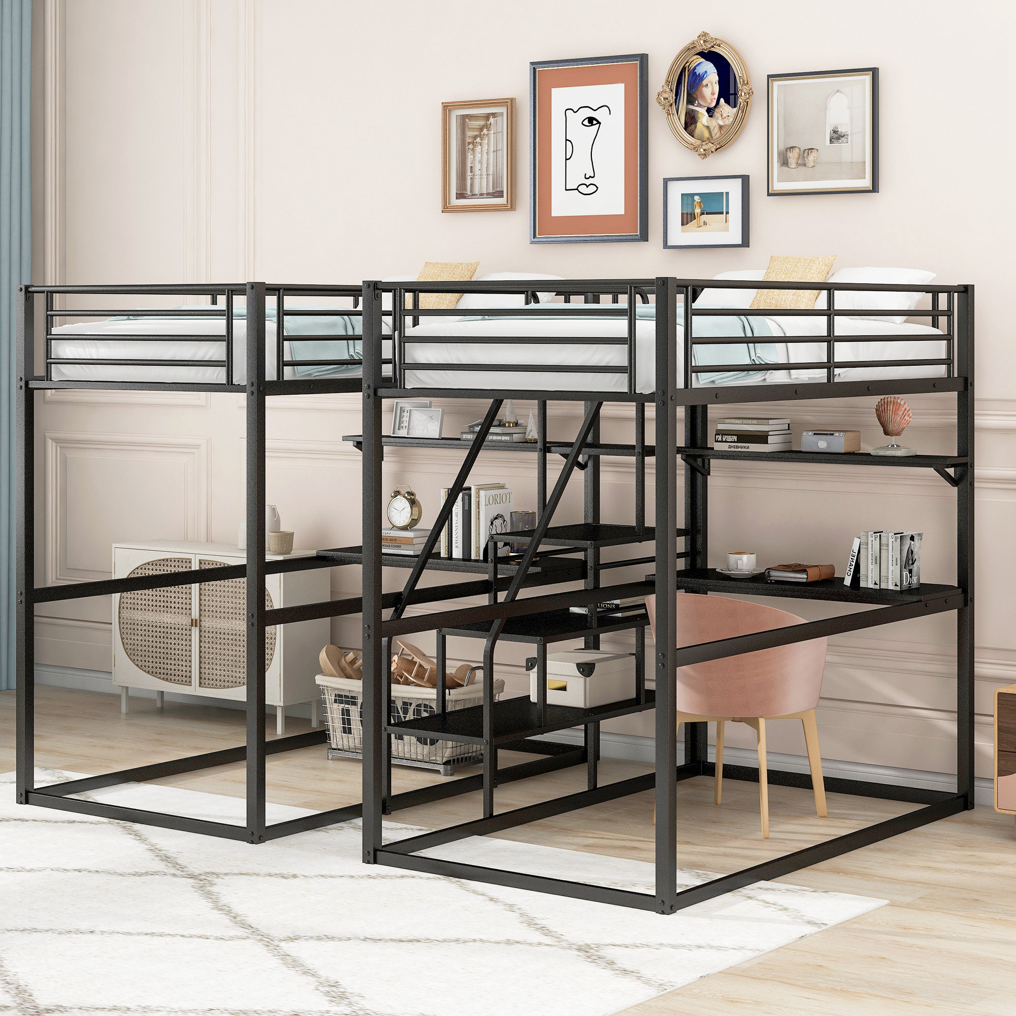 Isabelle & Max™ Alandis Metal Bunk Bed Storage Bed | Wayfair