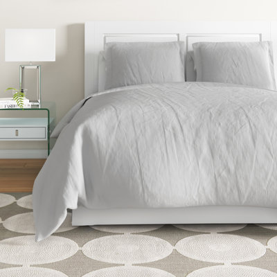 Ensemble de housse de couette réversible moderne et contemporain 3 pièces Frazier