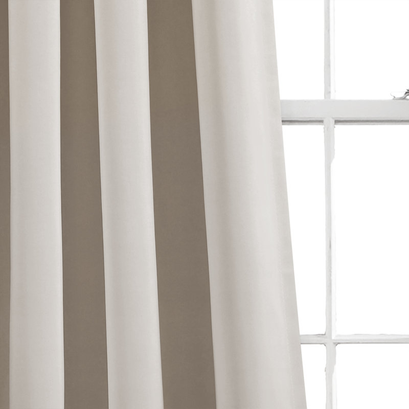 Wheat Blackout Rod Pocket Polyester Window Panels, 52"W x 84"L