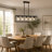 5 - Light Dimmable Kitchen Island Square / Rectangle Chandelier