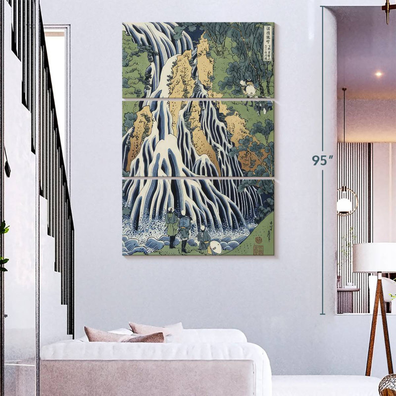 Cascade Alvord Kirifuri près de Kurokami, H 74 po x l 48 po