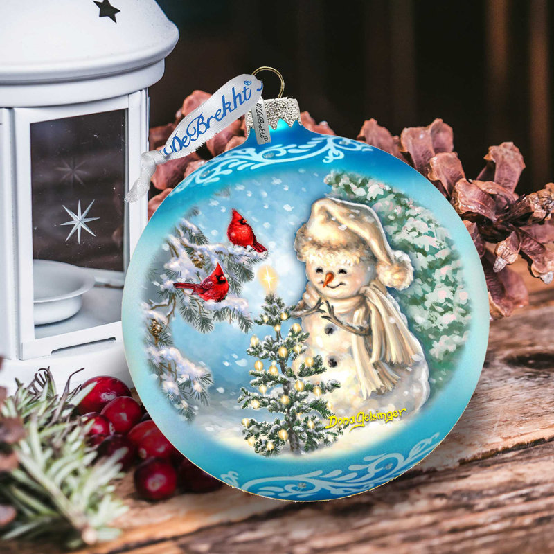 5.5'' Glass Disney/Pixar Ball Ornament, Snowmen 2 